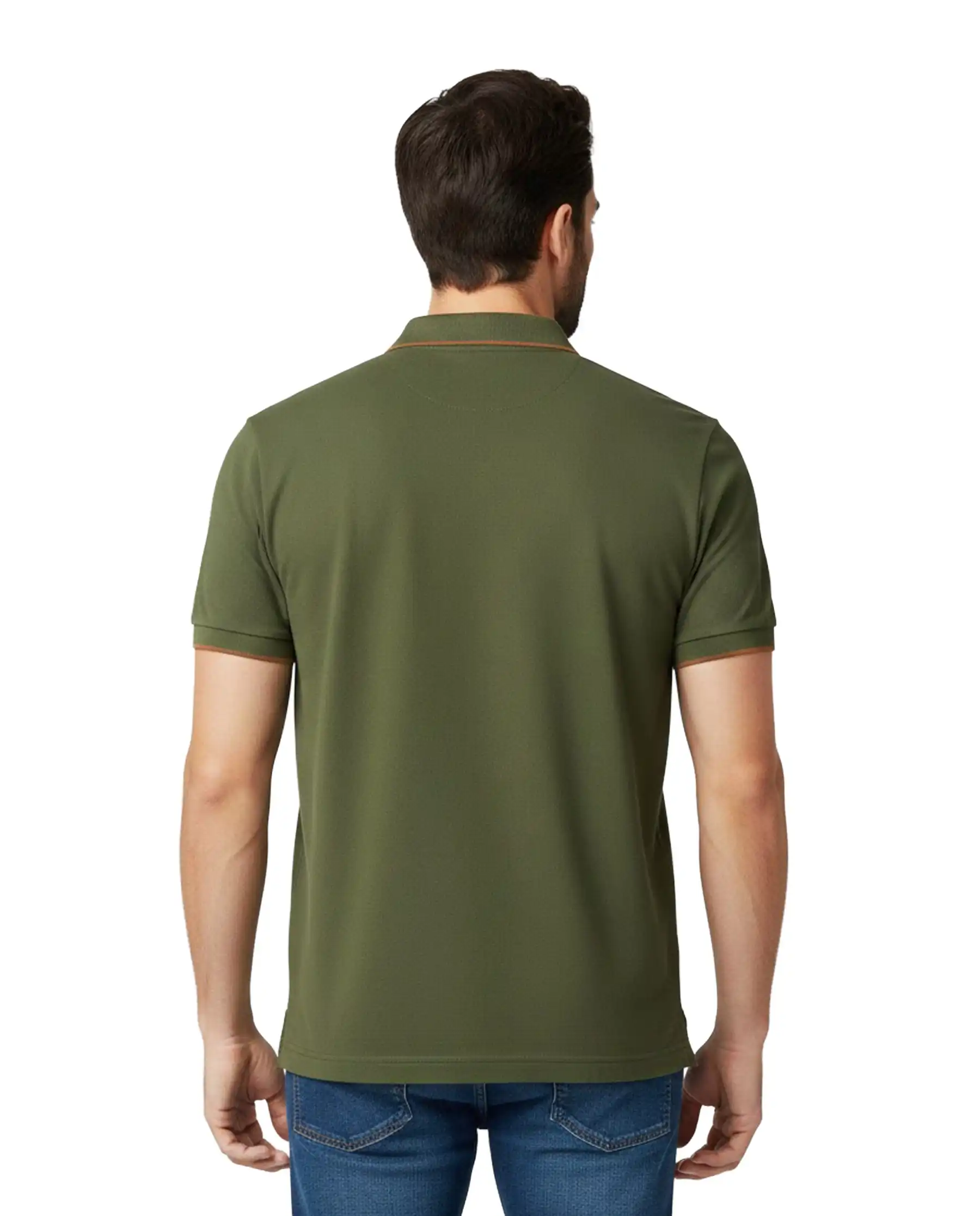 SUN 68 POLO SMALL STRIPE VERDE MILITARE