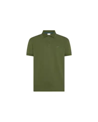 SUN 68 POLO SMALL STRIPE VERDE MILITARE