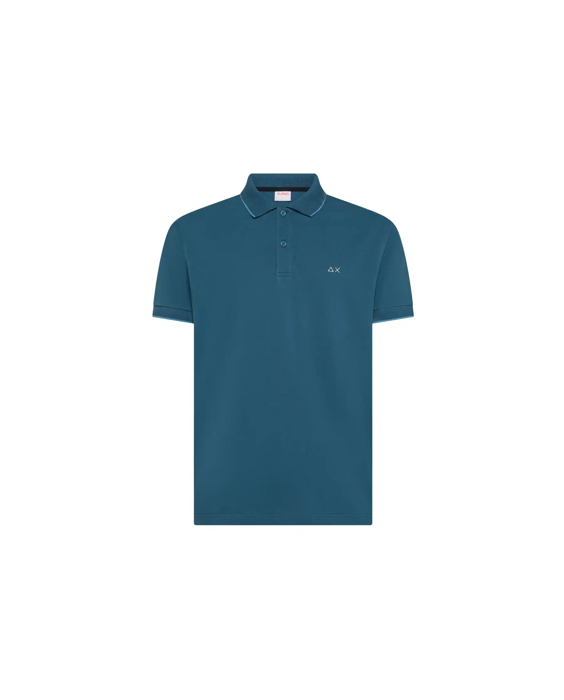 SUN 68 POLO SMALL STRIPE BLU