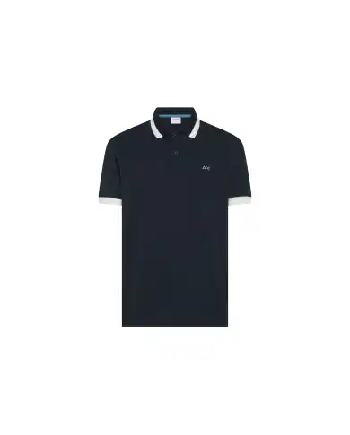 SUN 68 POLO BIG STRIPE BLU