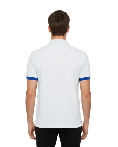 SUN 68 POLO BIG LOGO FLUO BIANCO