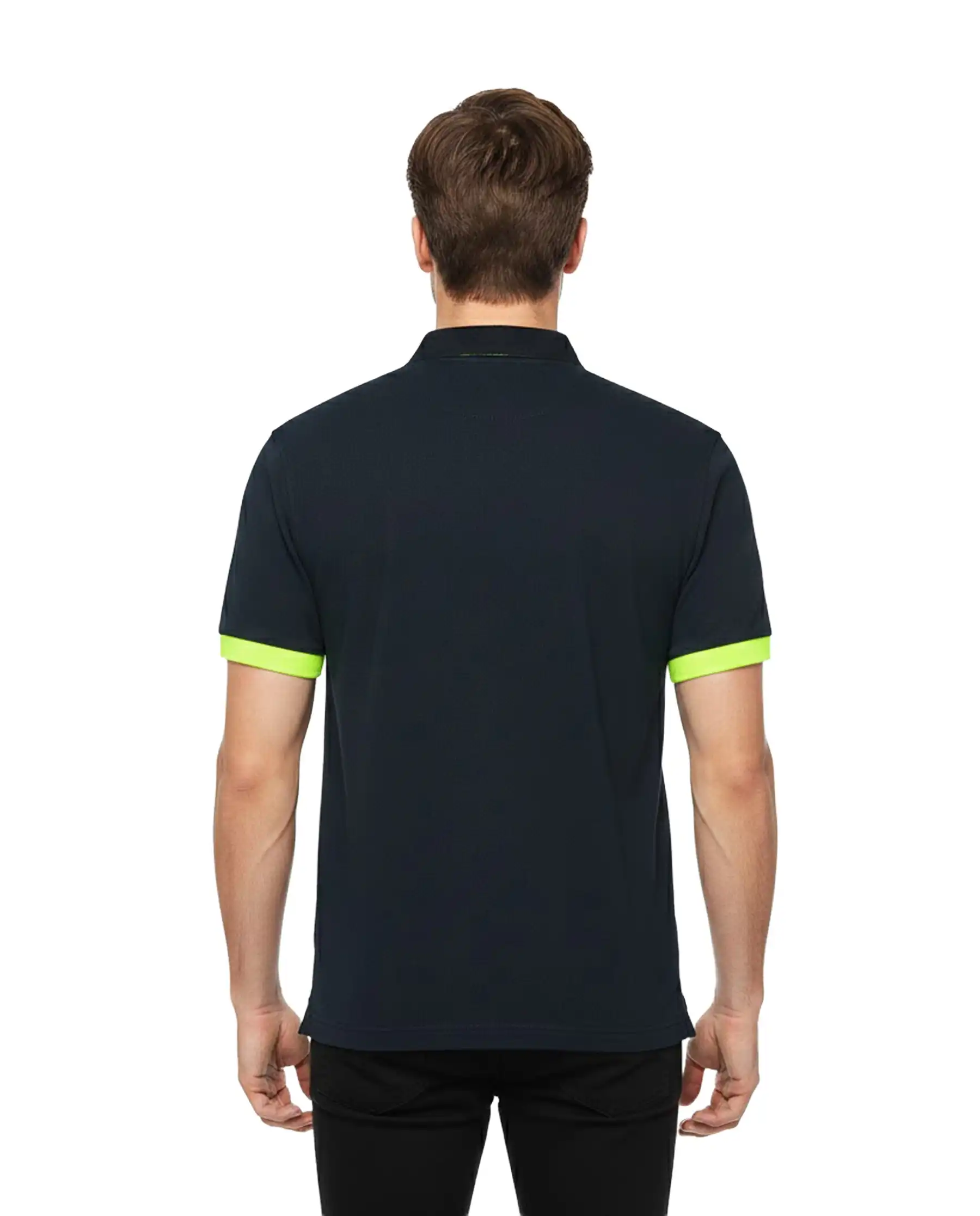 SUN 68 POLO BIG LOGO FLUO BLU