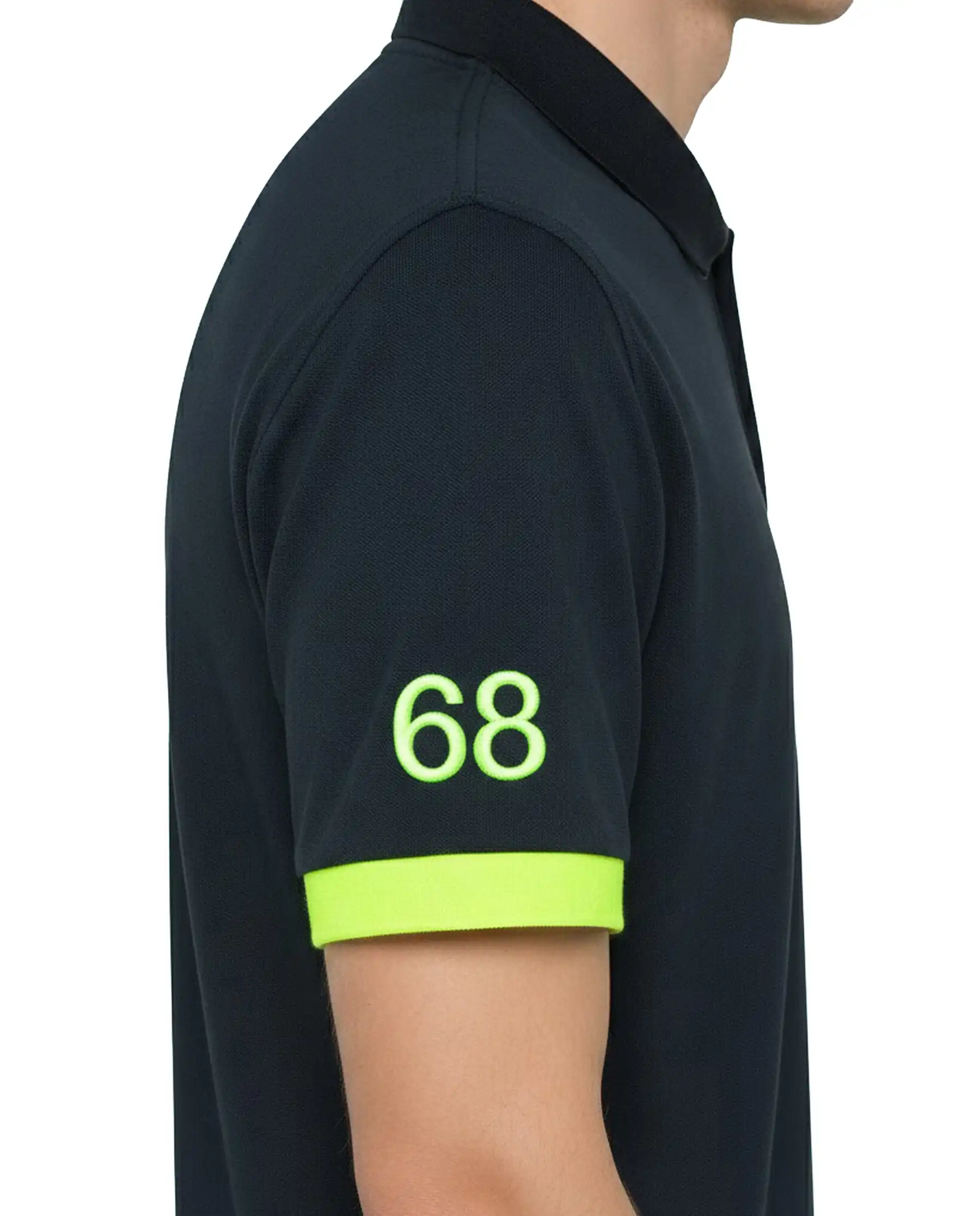 SUN 68 POLO BIG LOGO FLUO BLU
