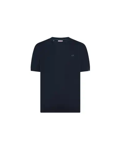 SUN 68 T-SHIRT SWEATER BASIC BLU