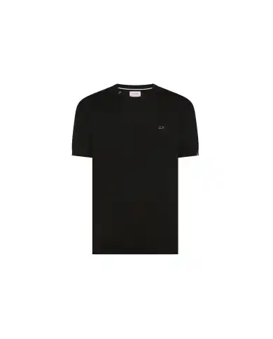 SUN 68 T-SHIRT SWEATER BASIC NERO