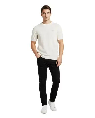 SUN 68 T-SHIRT SWEATER BASIC PANNA