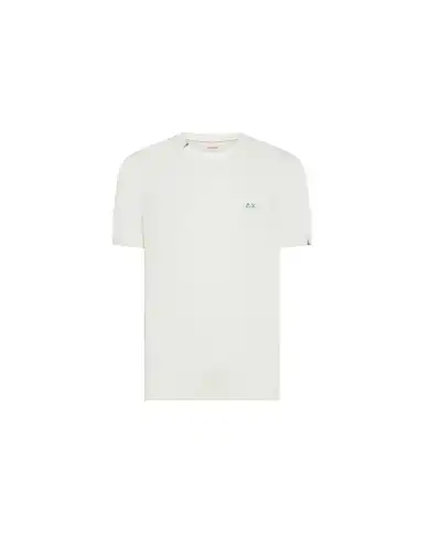 SUN 68 T-SHIRT SWEATER BASIC PANNA
