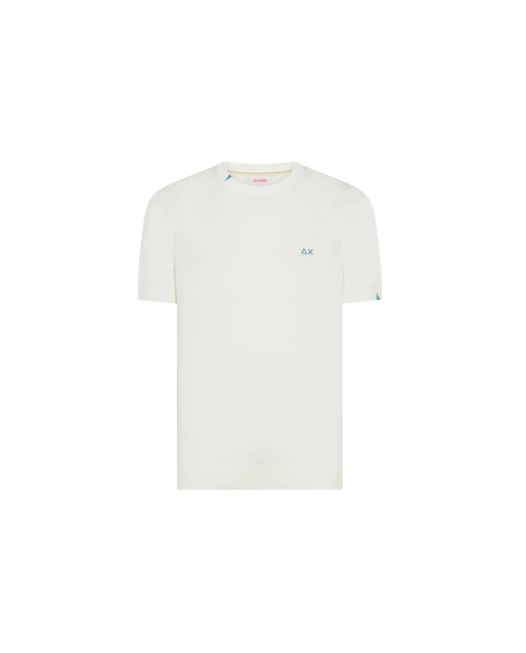 SUN 68 T-SHIRT SWEATER BASIC PANNA