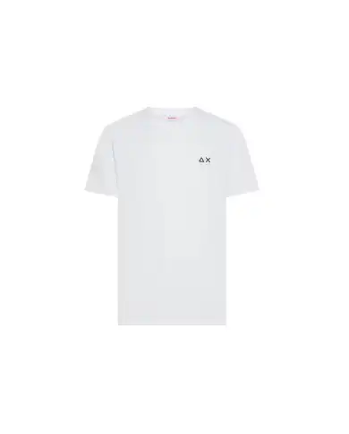 SUN 68 T-SHIRT BIG LOGO BIANCO