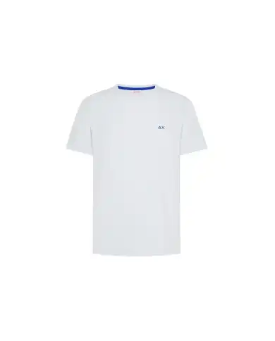 SUN 68 T-SHIRT PIQUET BIANCO
