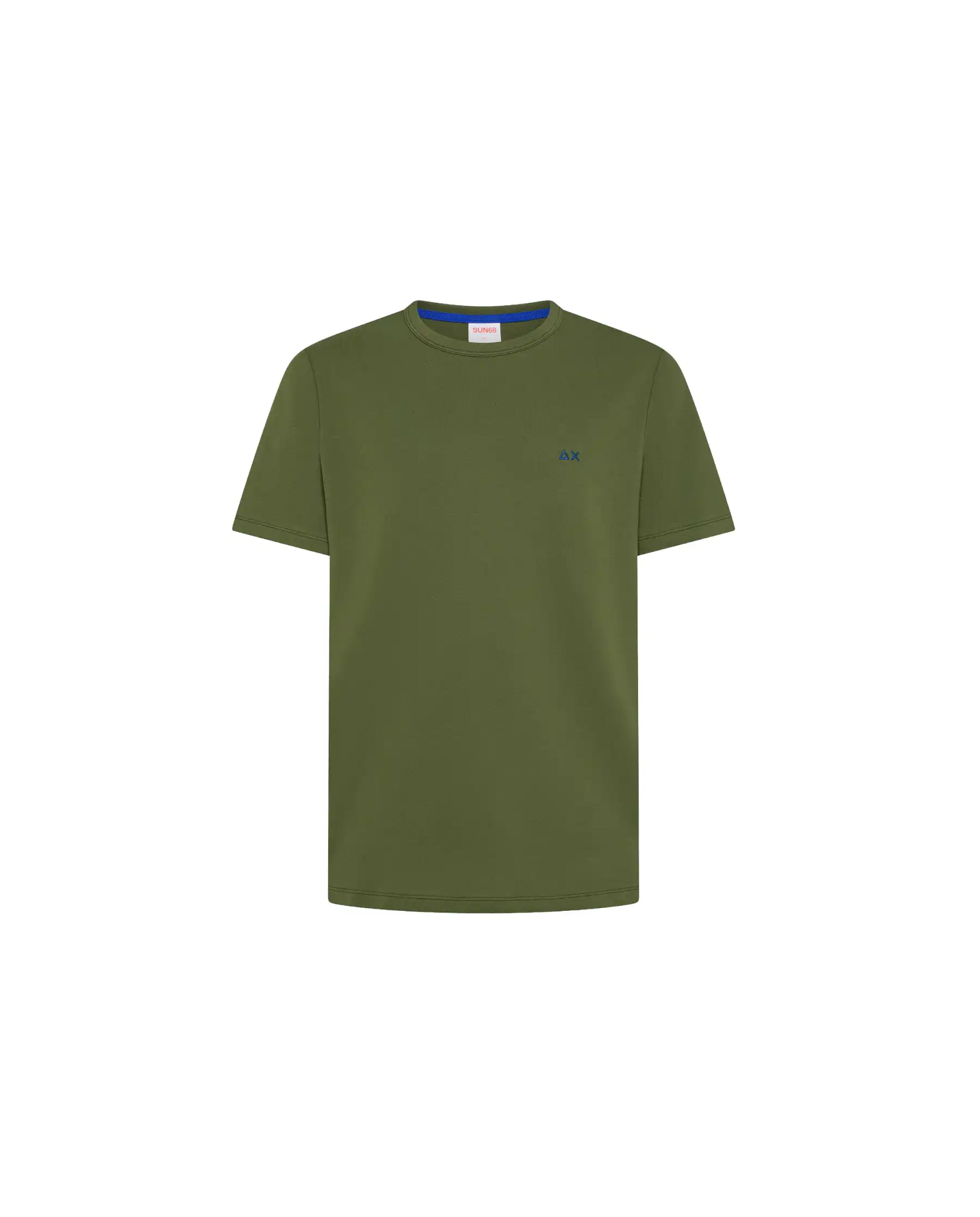 SUN 68 T-SHIRT PIQUET VERDE MILITARE
