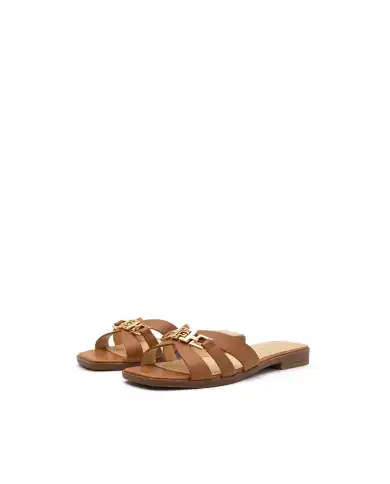 GUESS CIABATTINE REALLA COGNAC
