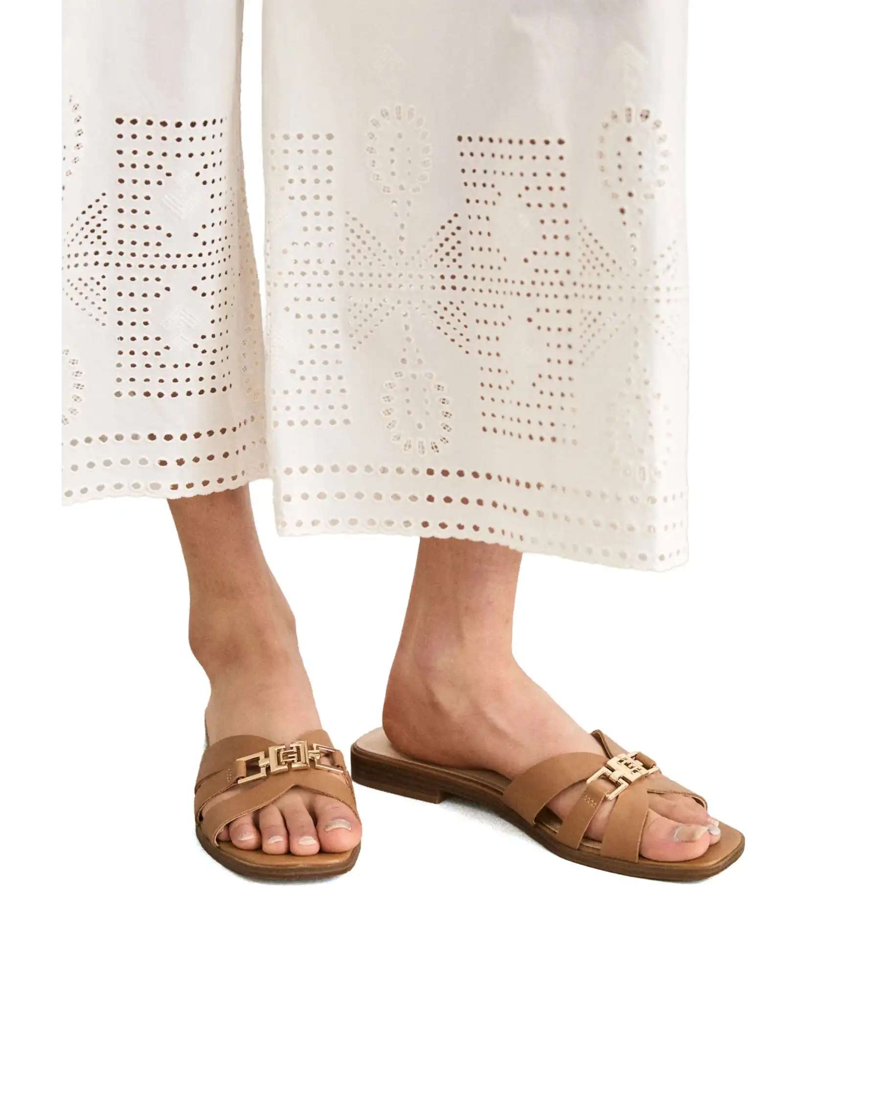 GUESS CIABATTINE REALLA COGNAC