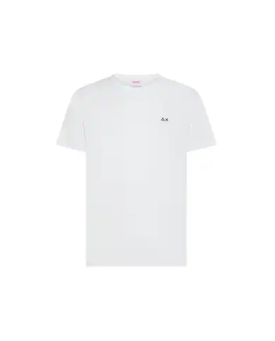 SUN 68 T-SHIRT JERSEY MERCERIZED BIANCO