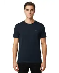 SUN 68 T-SHIRT JERSEY MERCERIZED BLU