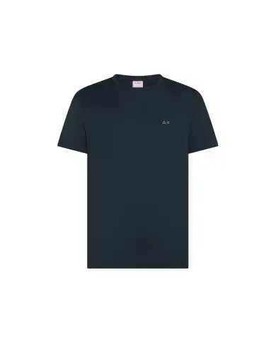 SUN 68 T-SHIRT JERSEY MERCERIZED BLU