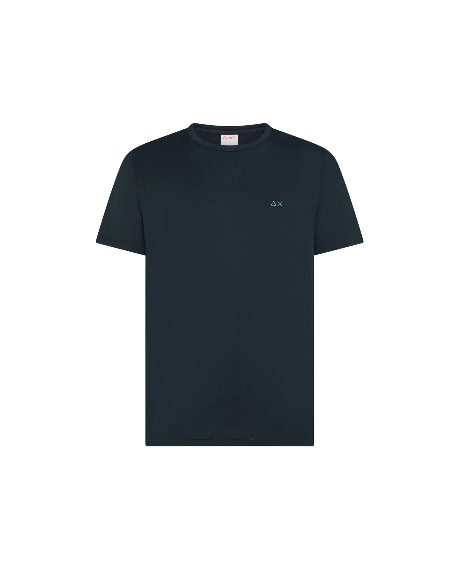 SUN 68 T-SHIRT JERSEY MERCERIZED BLU