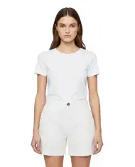 SUN 68 BERMUDA SEERSUCKER BIANCO