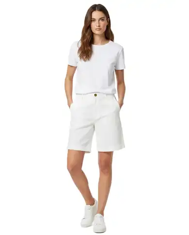 SUN 68 BERMUDA SEERSUCKER BIANCO