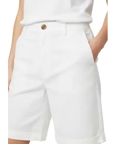 SUN 68 BERMUDA SEERSUCKER BIANCO