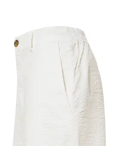SUN 68 BERMUDA SEERSUCKER BIANCO