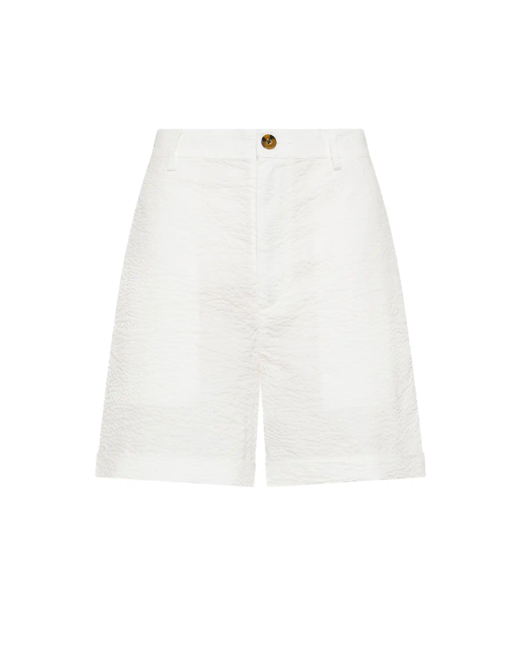 SUN 68 BERMUDA SEERSUCKER BIANCO