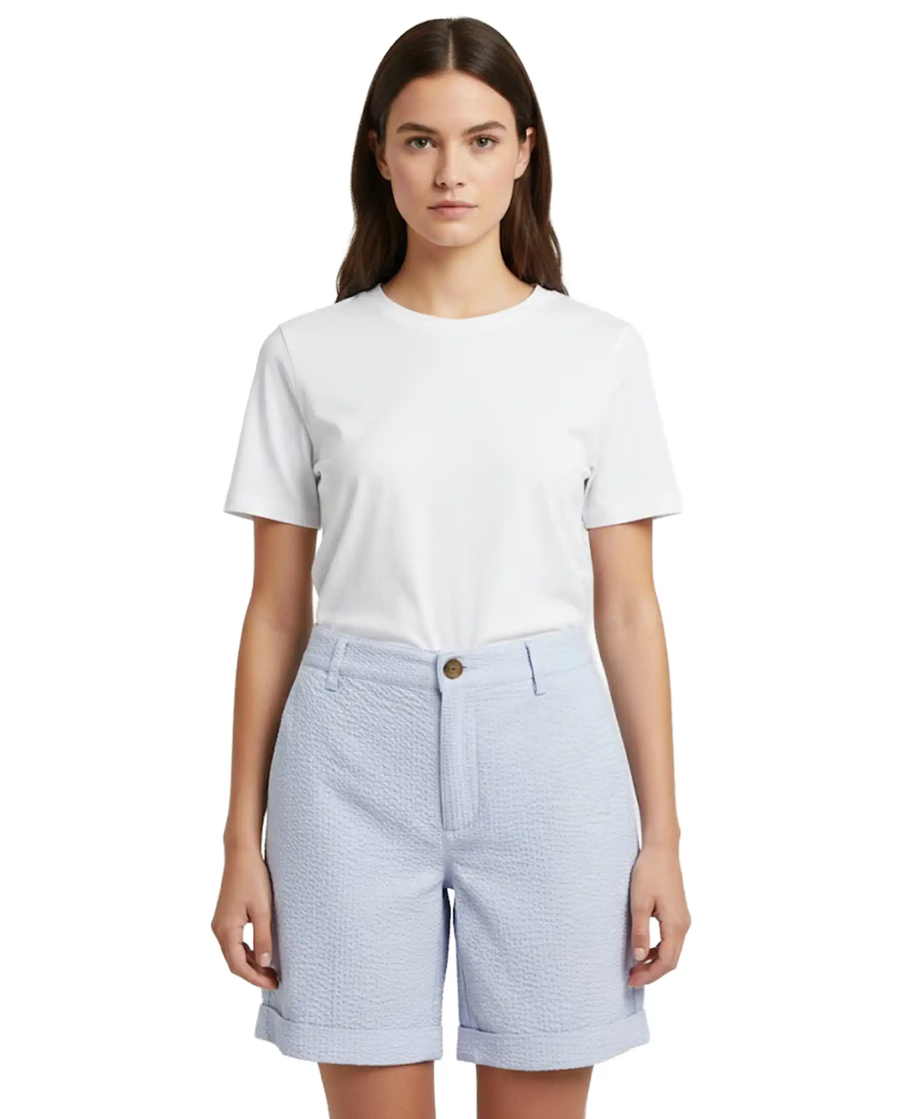 SUN 68 BERMUDA SEERSUCKER LILLA