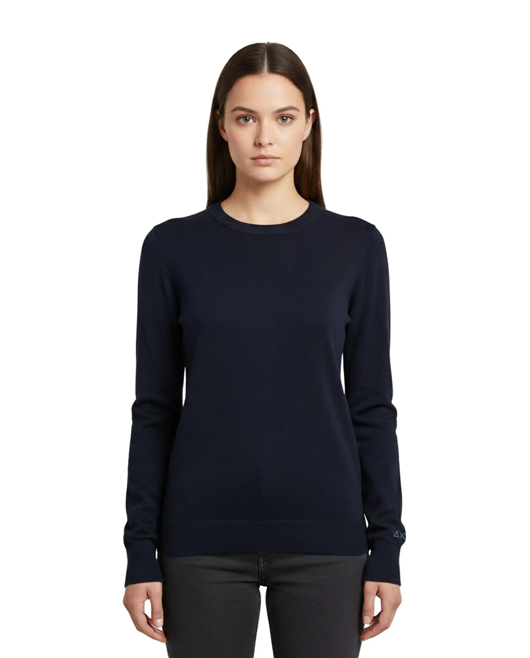 SUN 68 MAGLIA SWEATER BASIC BLU