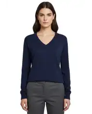 SUN 68 MAGLIA NECK SWEATER BLU