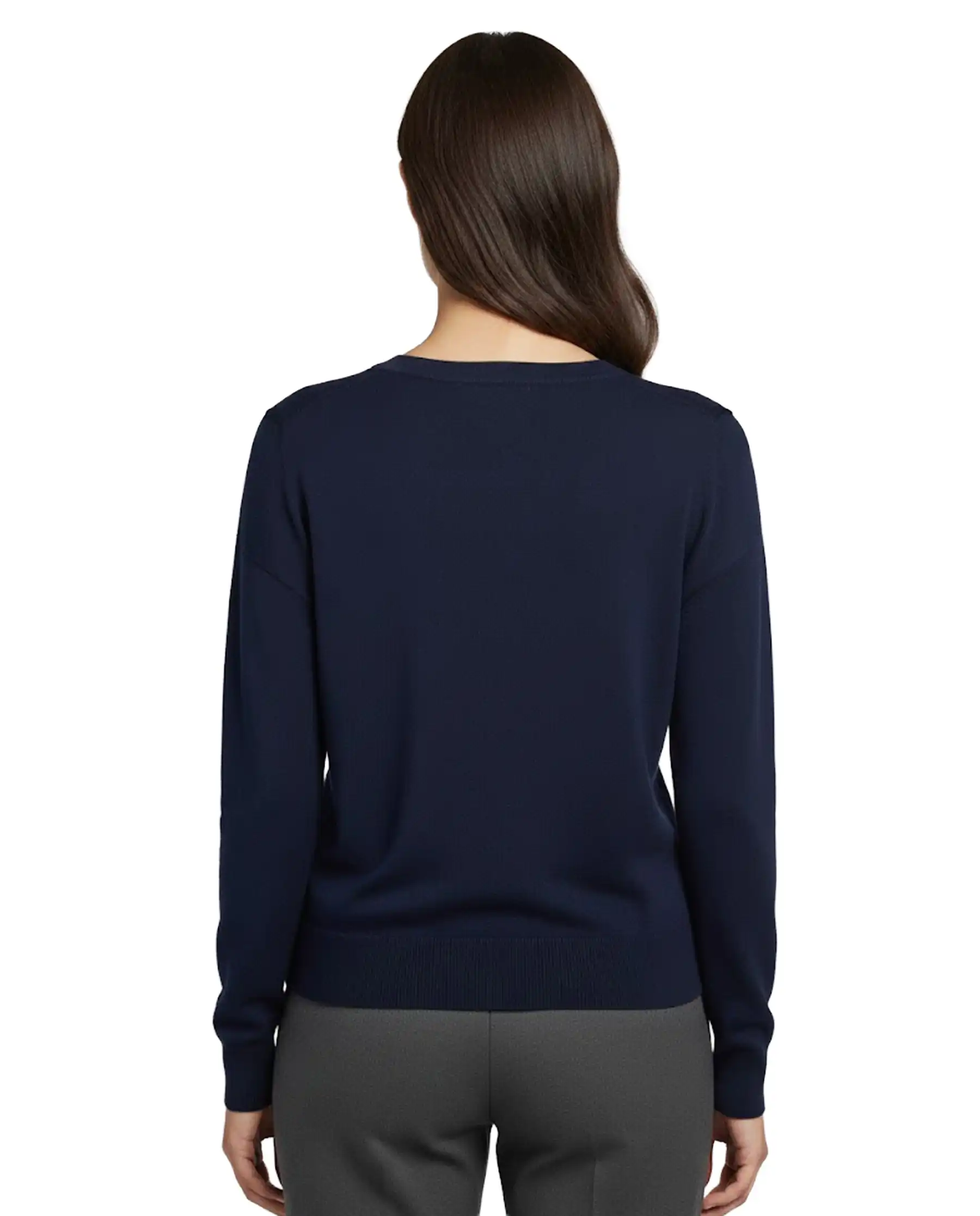 SUN 68 MAGLIA NECK SWEATER BLU