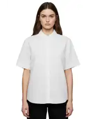 SUN 68 CAMICIA BOWLING SEERSUCKER BIANCO