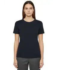 SUN 68 T-SHIRT JERSEY SLUB BLU