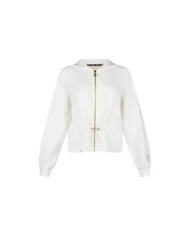 LIU JO FELPA CON ZIP BIANCO