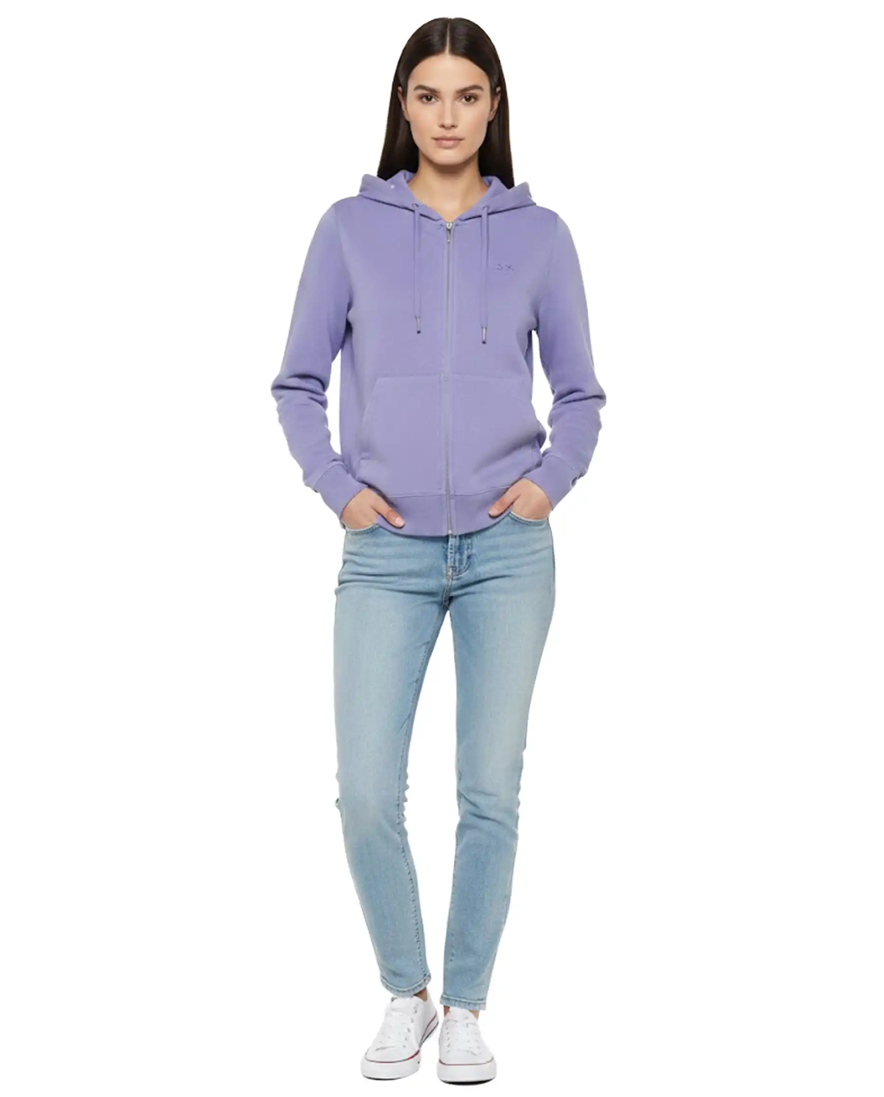 SUN 68 FELPA BASIC FLEECE LILLA