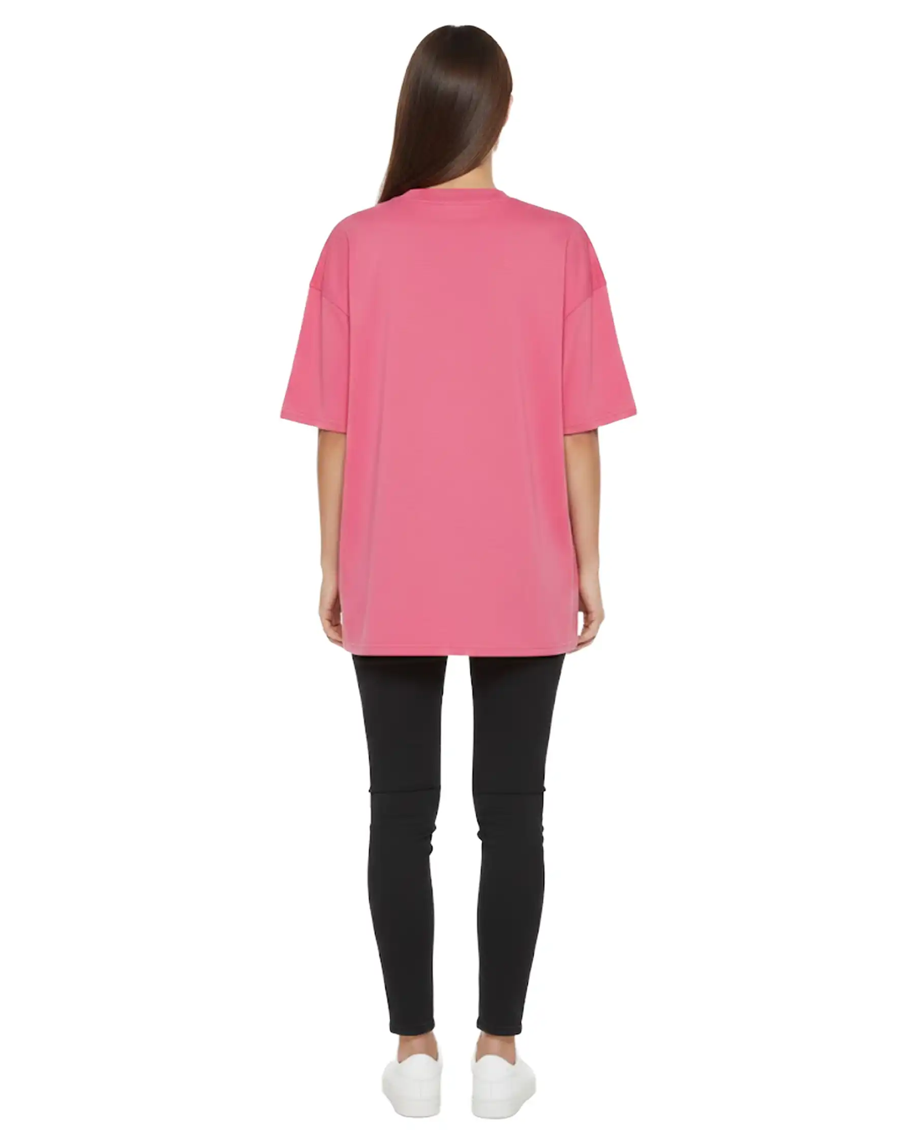 SUN 68 T-SHIRT OVERSIZE FUCSIA