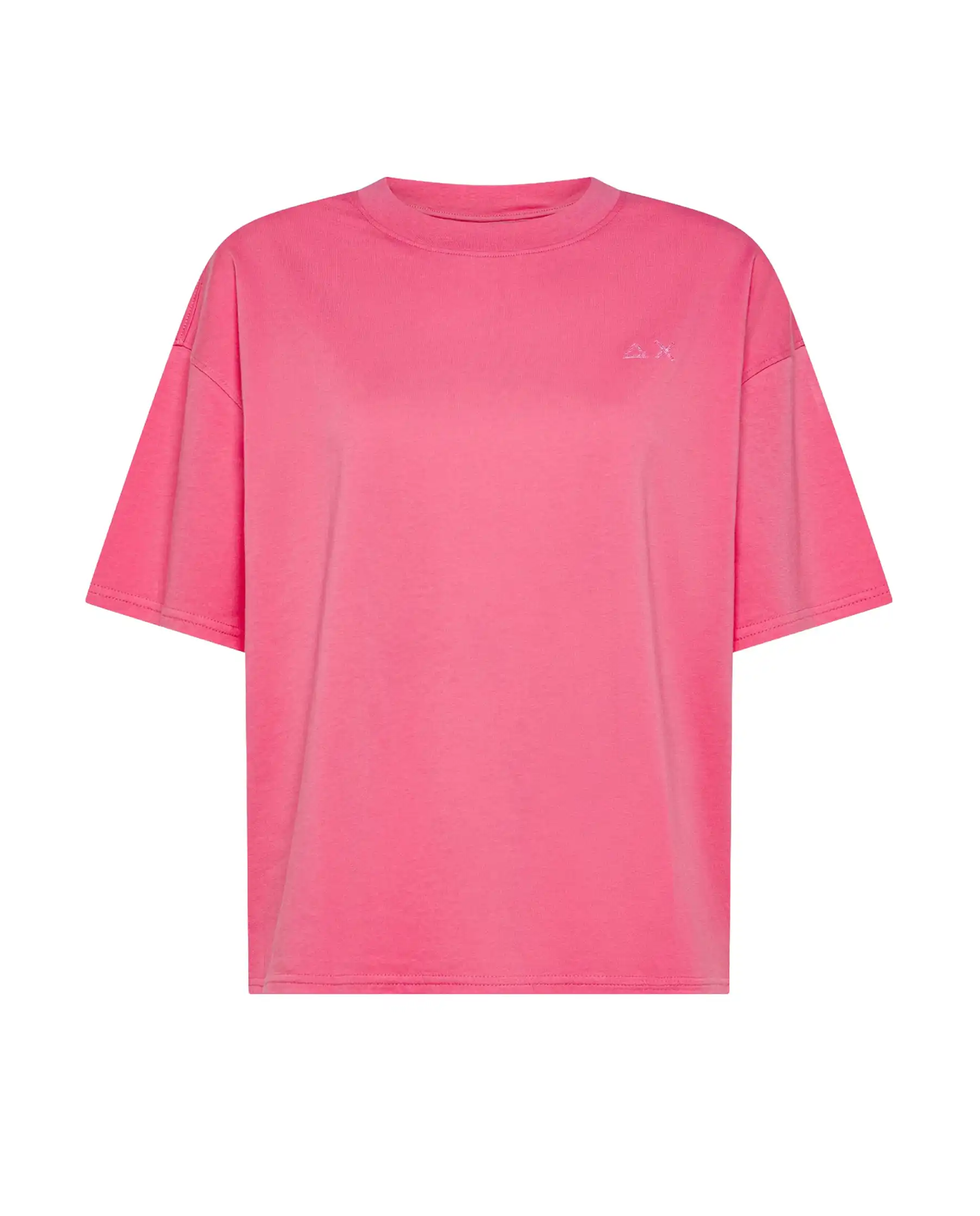 SUN 68 T-SHIRT OVERSIZE FUCSIA