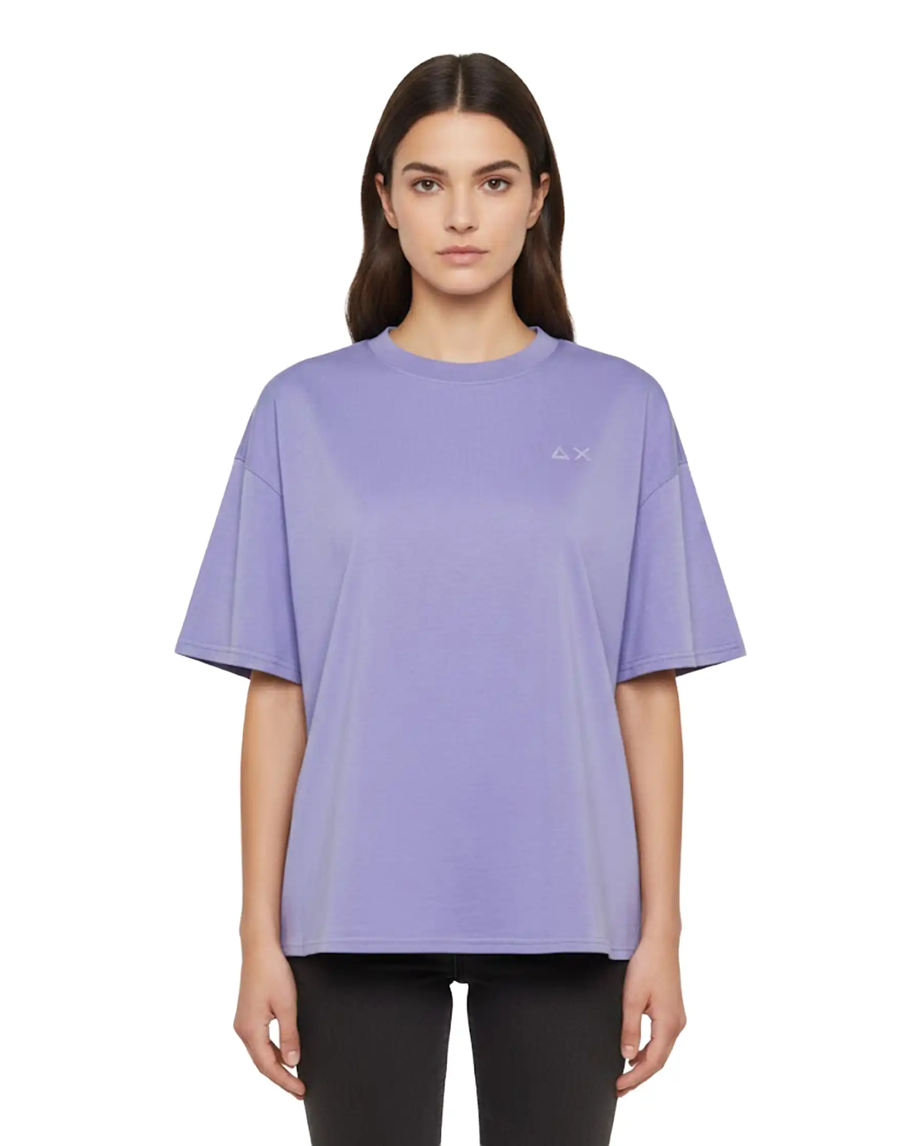 SUN 68 T-SHIRT OVERSIZE LILLA