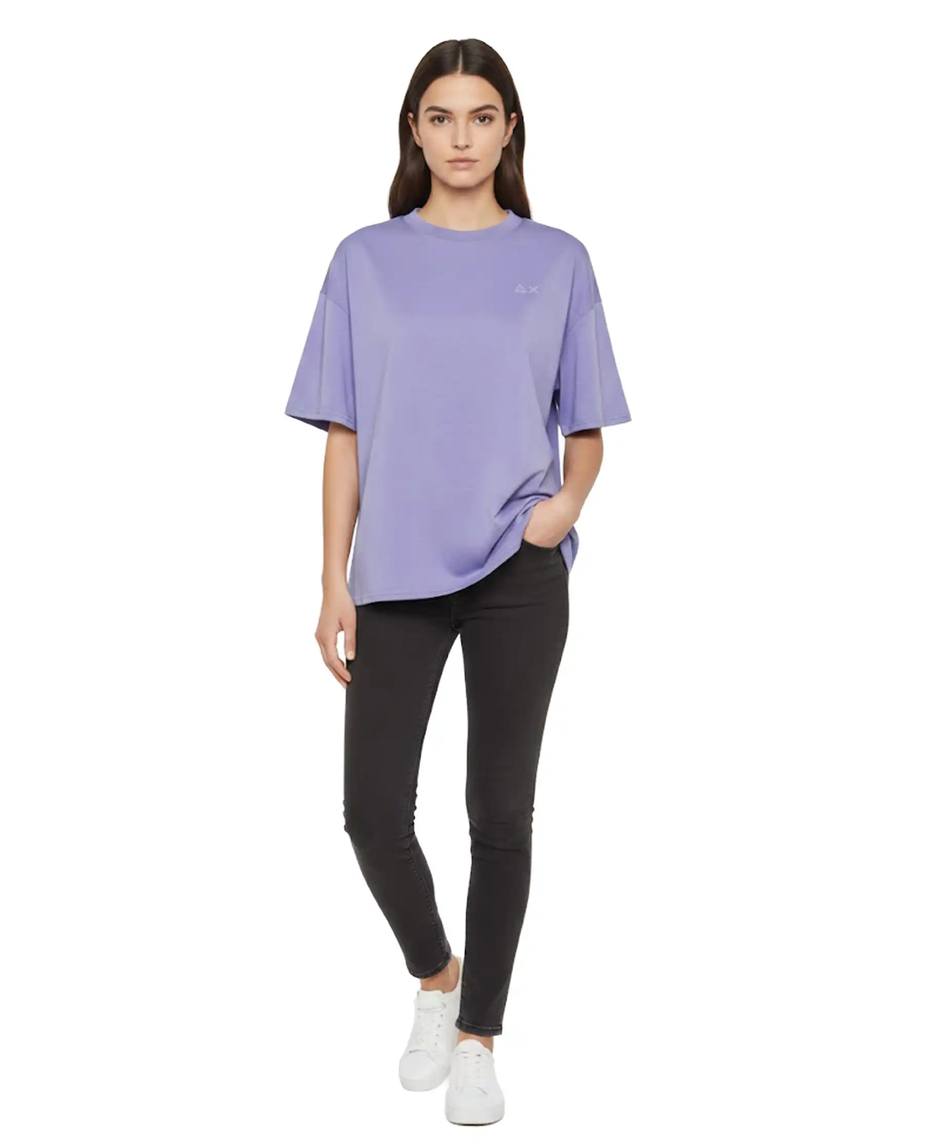 SUN 68 T-SHIRT OVERSIZE LILLA
