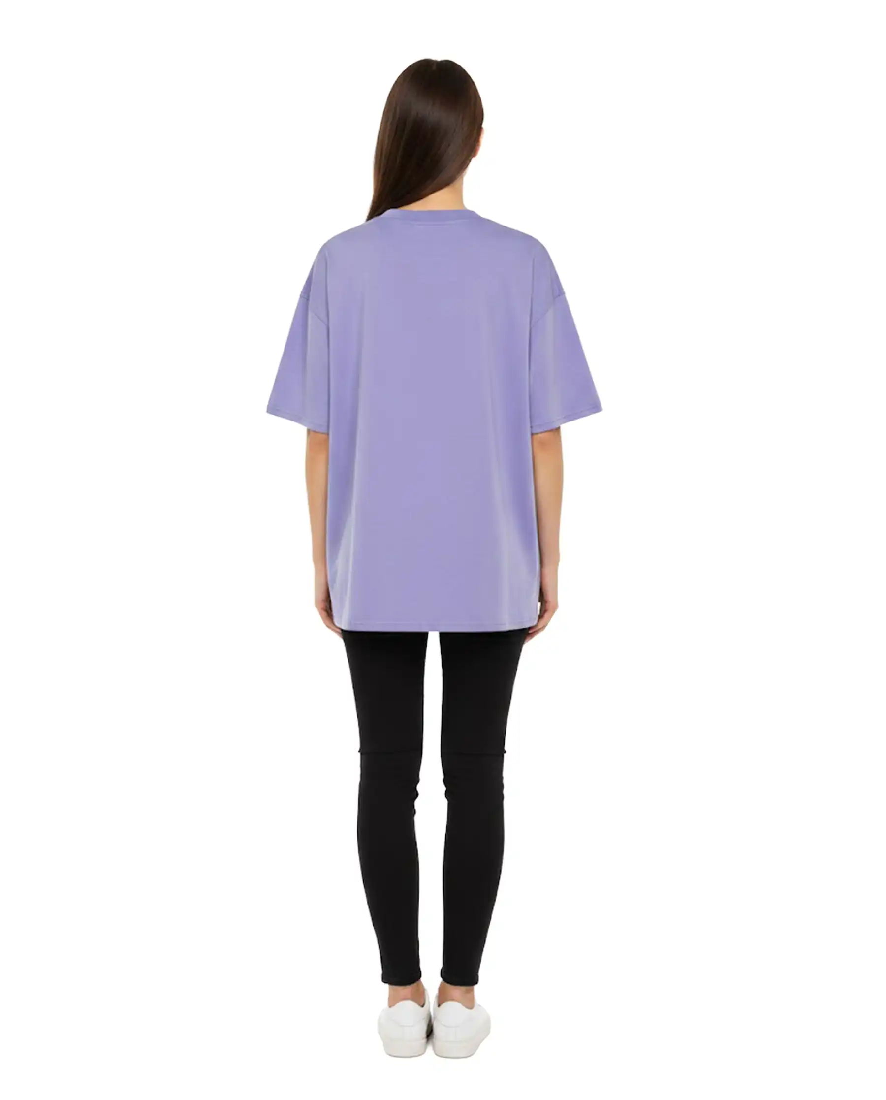 SUN 68 T-SHIRT OVERSIZE LILLA