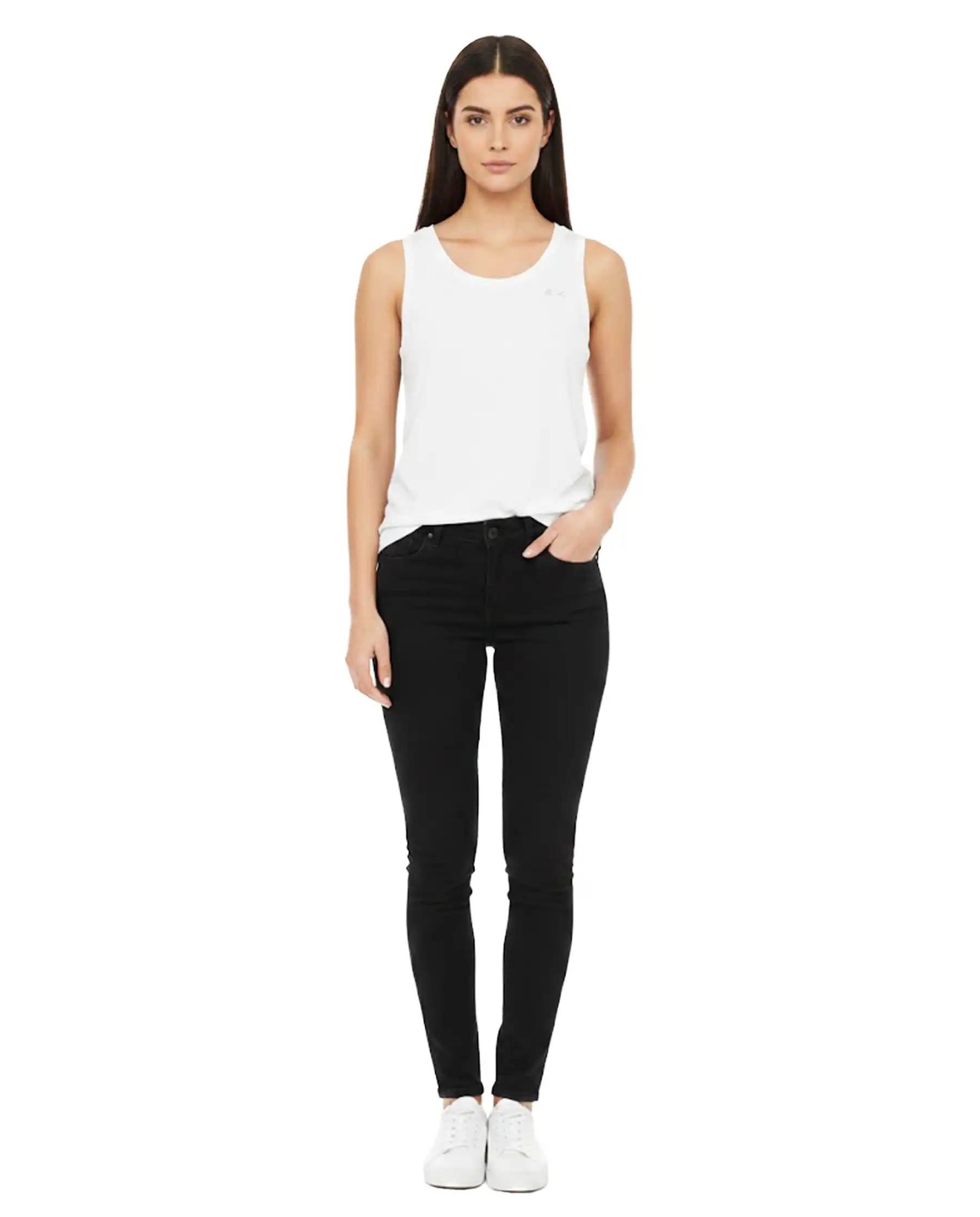 SUN 68 BLUSA TANK PANNA