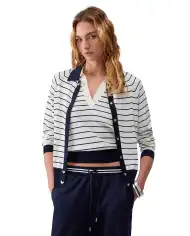 LIU JO CARDIGAN A RIGHE BLU