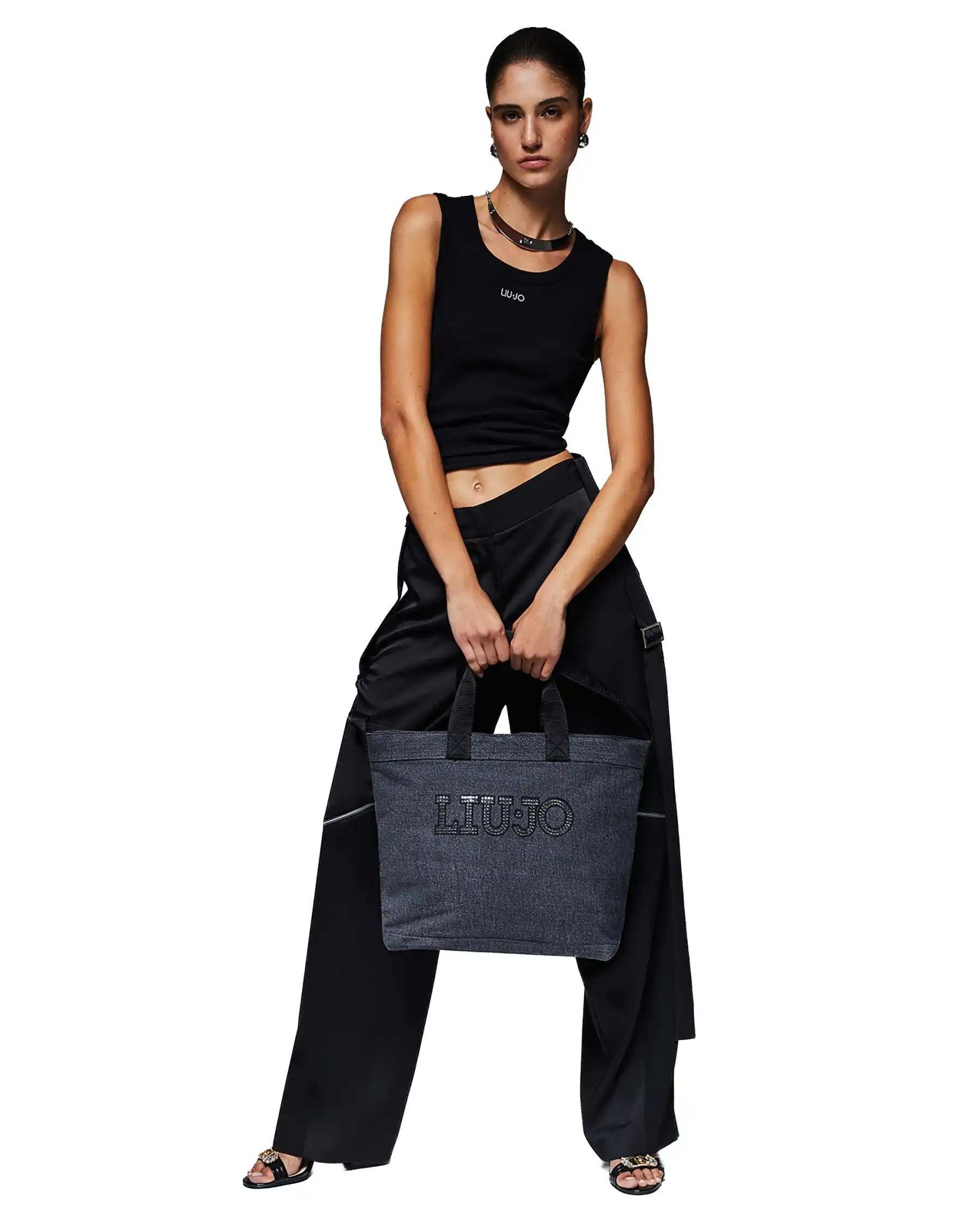 LIU JO BORSA TOTE GRIGIO