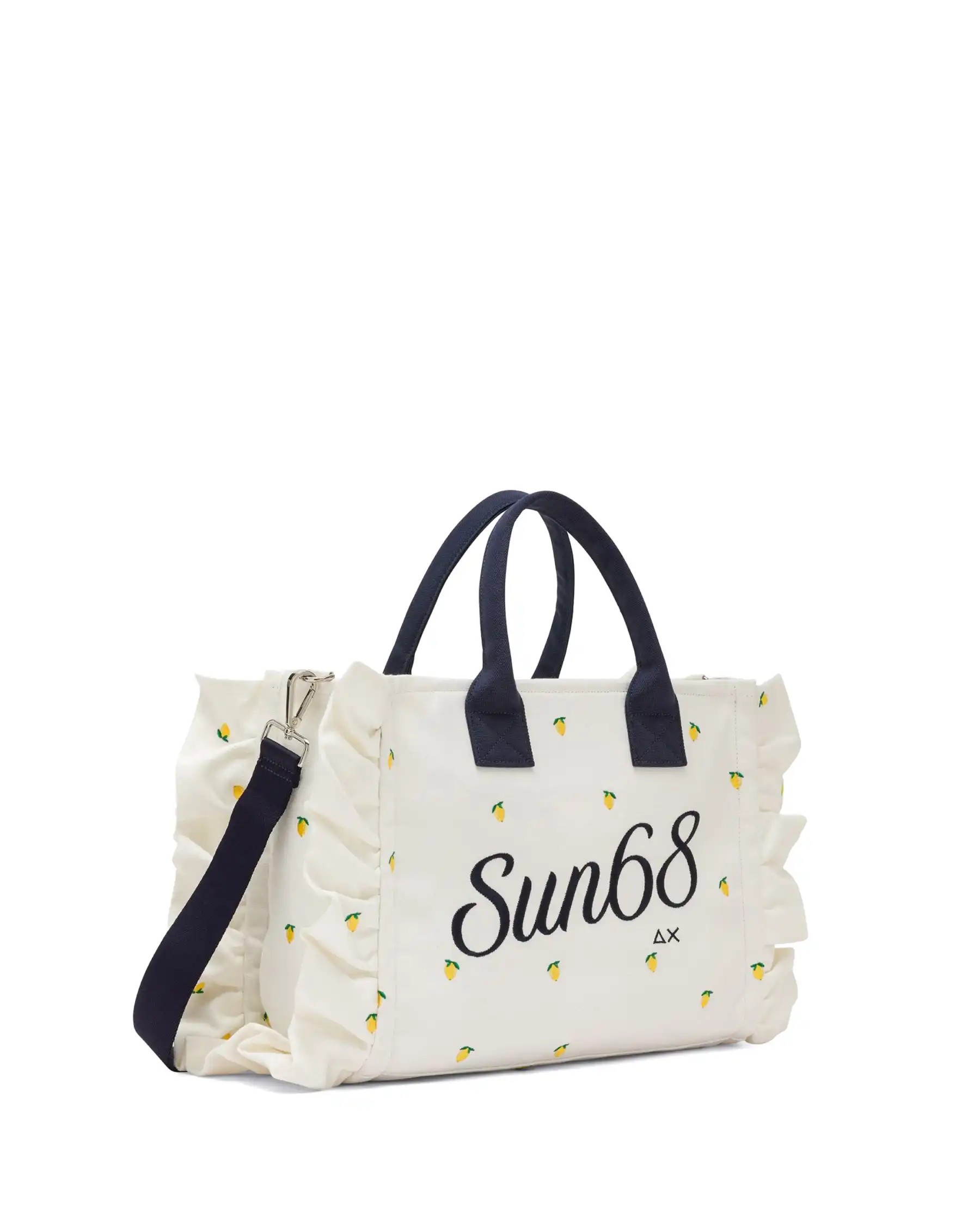 SUN 68 BORSA CALI MIDI EMBRO PANNA
