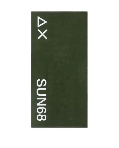 SUN 68 TELO MARE LOGO VERDE MILITARE