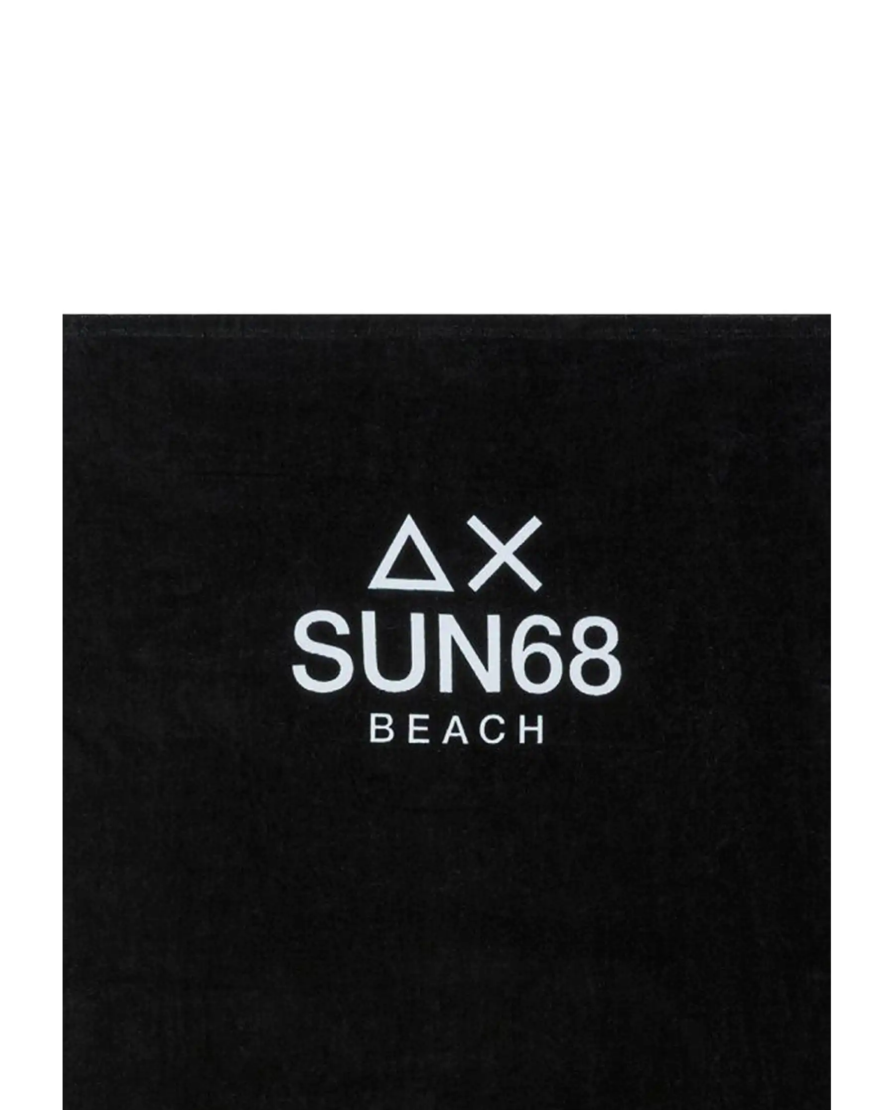 SUN 68 TELO MARE LOGO BEACH NERO