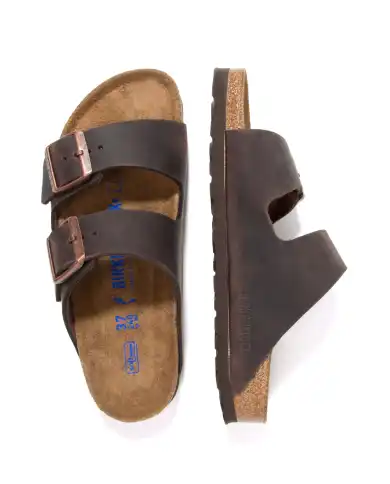 BIRKENSTOCK CIABATTINE ARIZONA MARRONE