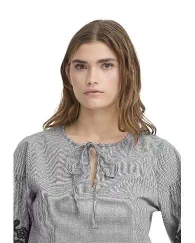 ICHI BLUSA FLOZA GRIGIO