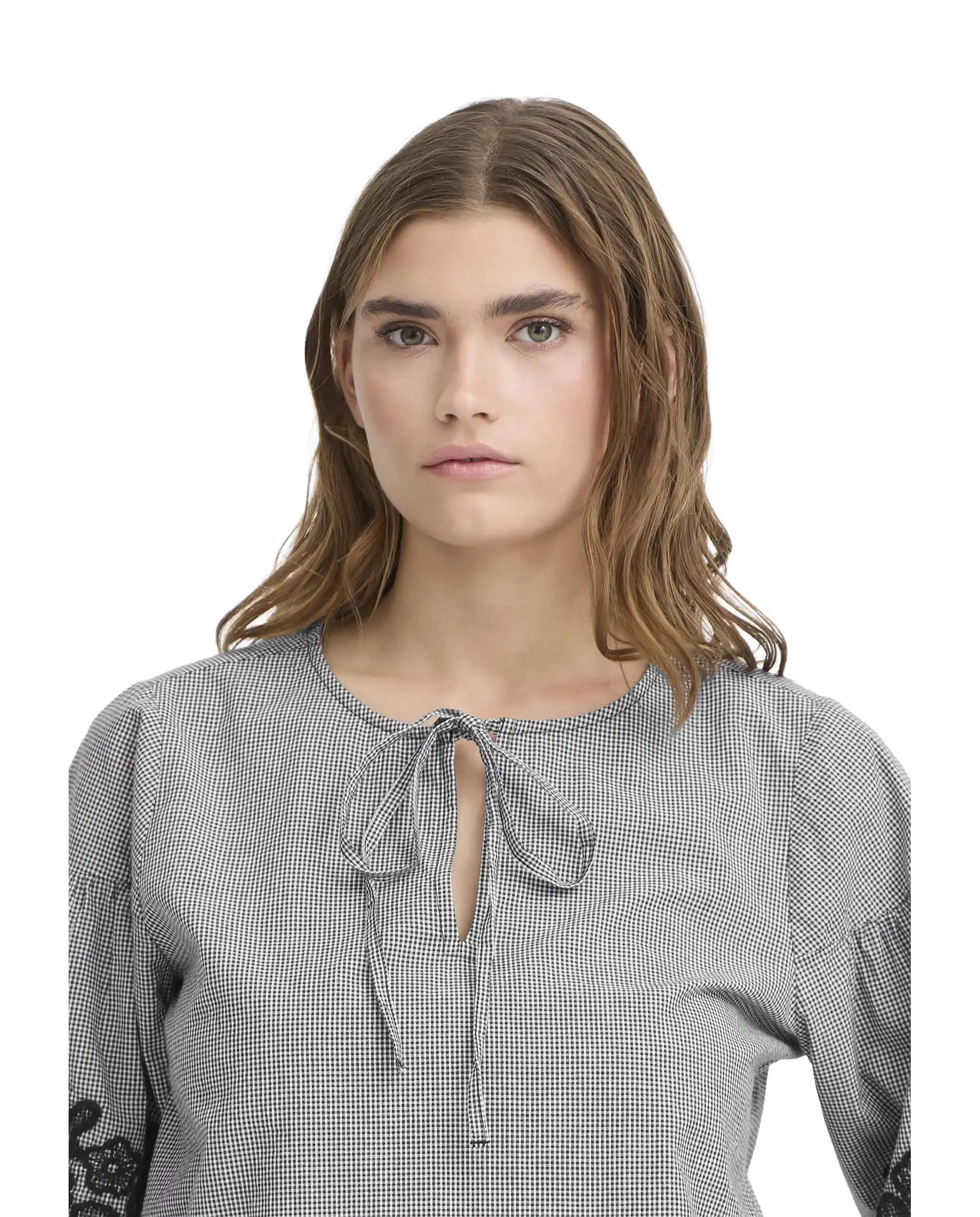 ICHI BLUSA FLOZA GRIGIO