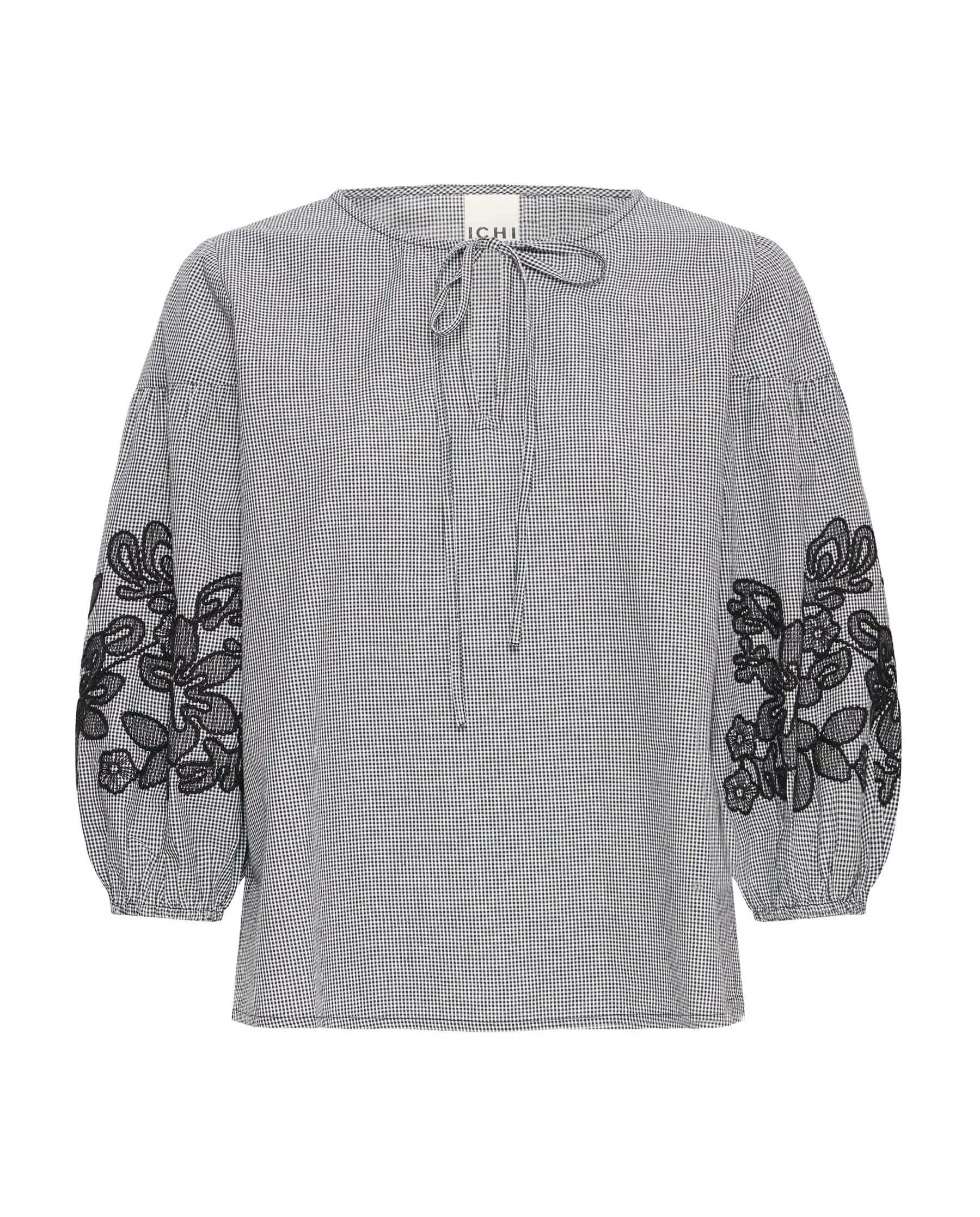 ICHI BLUSA FLOZA GRIGIO