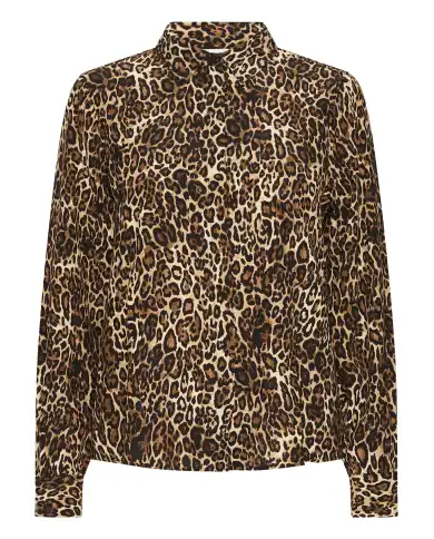 ICHI CAMICIA EZONA LEOPARDATO